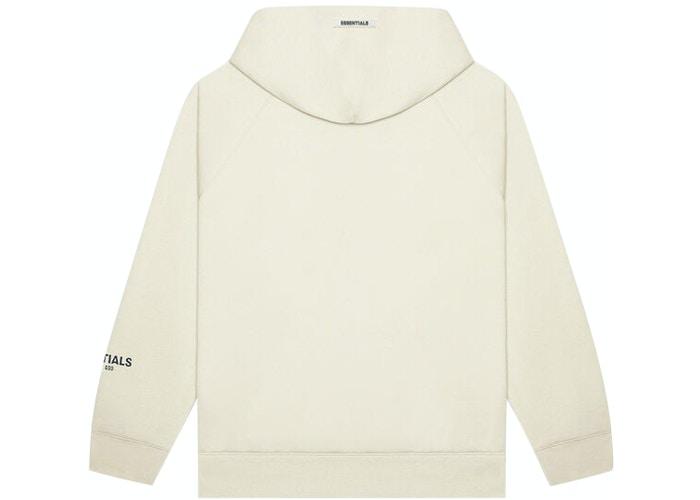 FEAR OF GOD ESSENTIALS 3D Silicon Applique Pullover Hoodie Buttercream