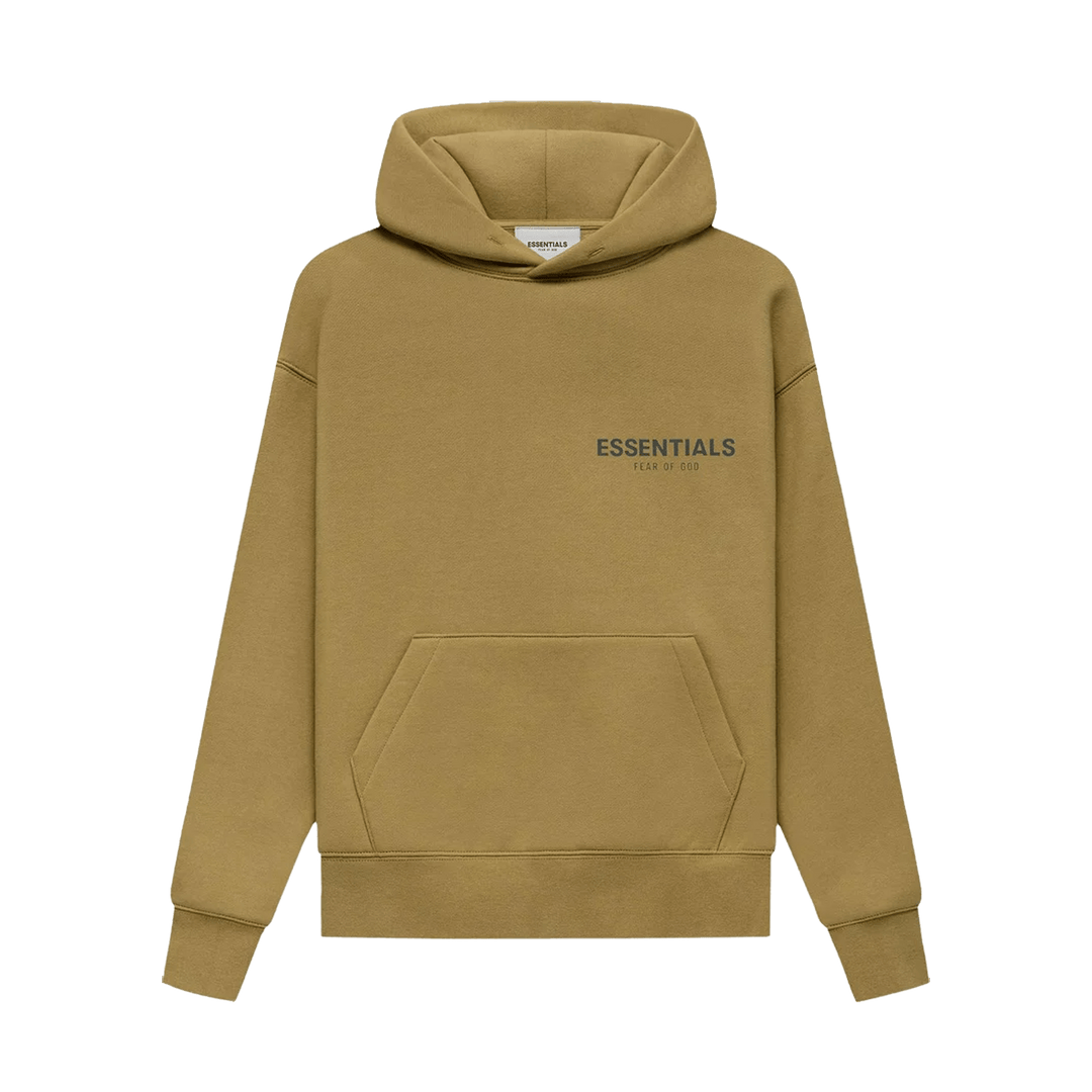 FEAR OF GOD ESSENTIALS KIDS PULLOVER HOODIE 'AMBER'