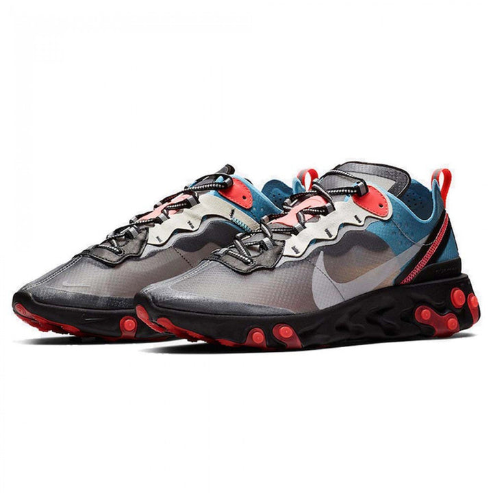 NIKE REACT ELEMENT 87 GREY BLUE RED
