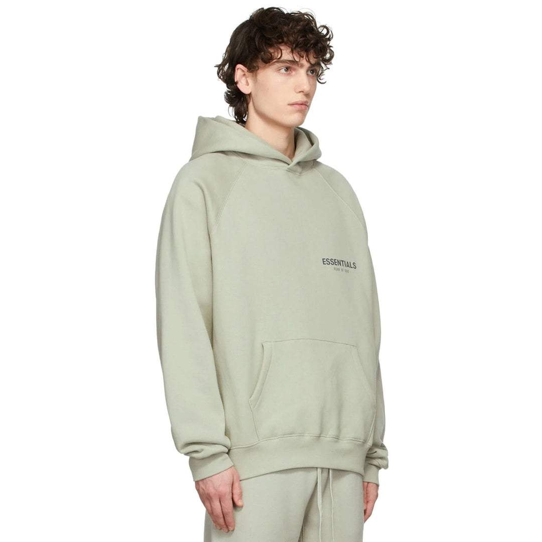 FEAR OF GOD ESSENTIALS SSENSE EXCLUSIVE PULLOVER HOODIE 'CONCRETE'