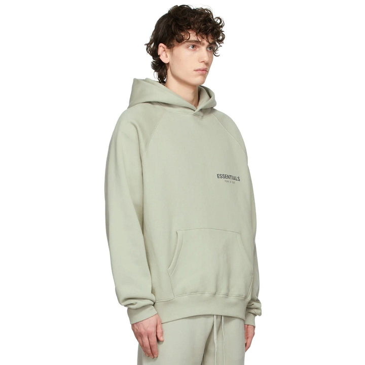 FEAR OF GOD ESSENTIALS SSENSE EXCLUSIVE PULLOVER HOODIE 'CONCRETE'